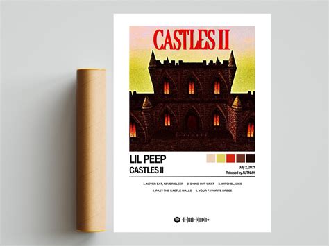 Lil Peep Poster | Castles II Poster | Album Art | Album Cover Posters ...