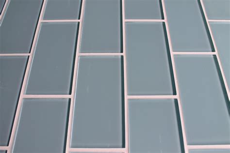 Jasper Blue Gray 3x6 Glass Subway Tiles | Rocky Point Tile - Glass and Mosaic Tile Store