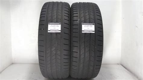 2 PNEUMATICI USATI 215 55R17 94W T005 BRIDGESTONE GOMME ESTIVE 75 2021