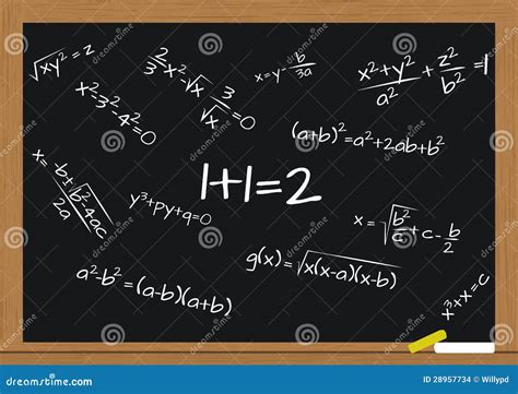 Formula Math Stock Vector Illustration Of Scientific 28957734