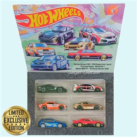 Jual Hot Wheels Gift Sets JDM Limited Edition Datsun Honda Toyota Mazda Subaru Nissan Mainan