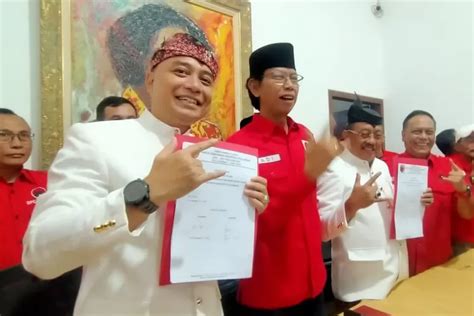 Eri Cahyadi dan Armuji, Mendaftar Kembali Sebagai Calon Walikota dan ...