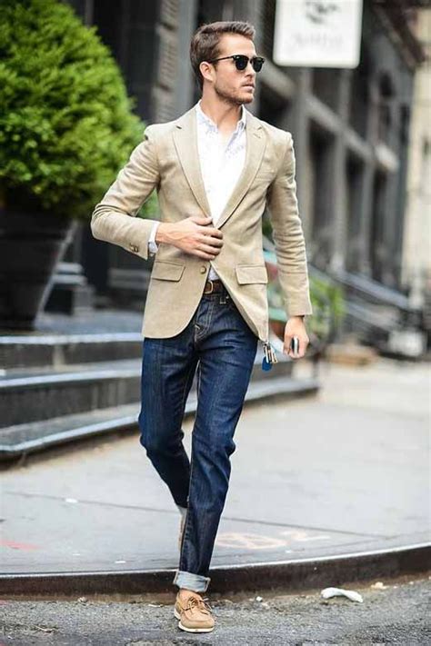 Mens Fashion Blazer And Jeans - ubisenss