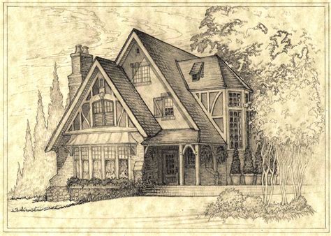 House 300 Shaded Perspective Sketch by Built4ever on DeviantArt