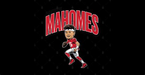 Patrick Mahomes Caricature - Patrick Mahomes - Sticker | TeePublic