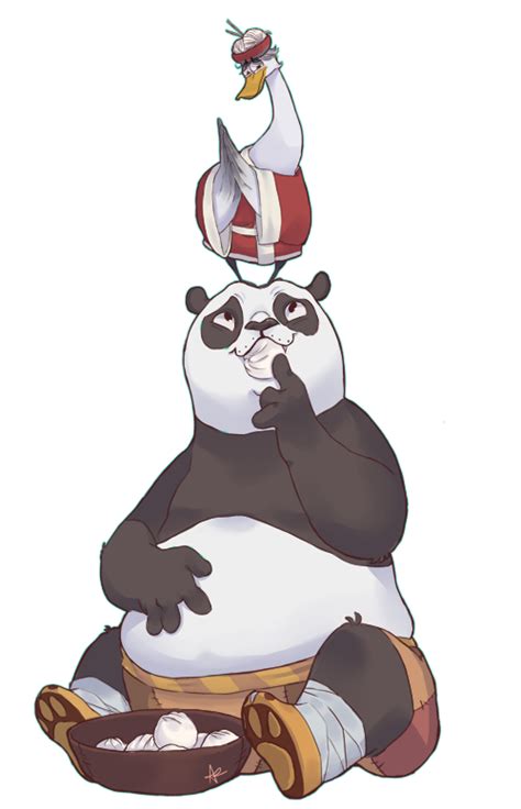 Kung fu Panda - Po and Mr. Ping by qeius on DeviantArt