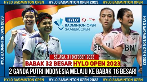 Hasil Lengkap Hylo Open 2023 Babak 32 Besar Prifad Ana Tiwi Melaju