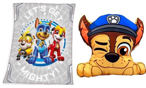 Zestaw Koc Kocyk Polarowy I Poduszka Psi Patrol Chase Czejs Paw Patrol