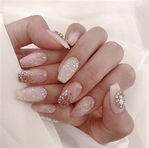 Pin By Nina De Leon On Nails Nude Nail Designs Stylish Nails Art Nail Art Wedding