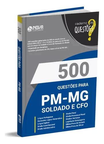 Livro Quest Es Gabaritadas Pm Mg Soldado Parcelamento Sem Juros