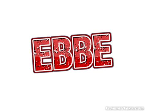 Ebbe Logo | Free Name Design Tool from Flaming Text