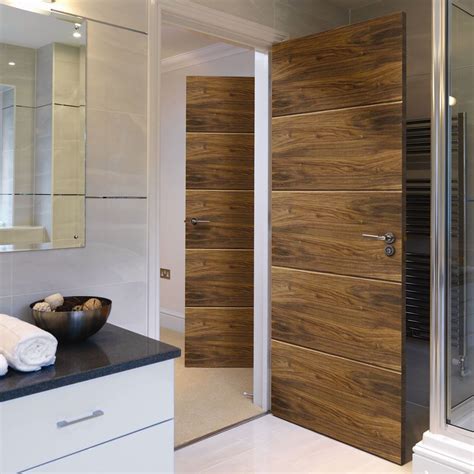 Jb Kind Lara Flush Walnut Veneered Door Has A Solid Core With A Walnut