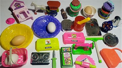 4 Minutes Diy Unboxing Mini Kitchen Set Toy Miniature Plastic Full