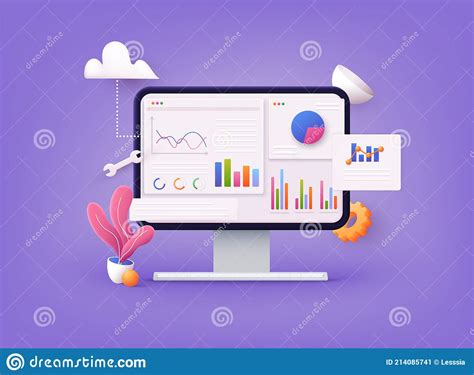 Data Analytics Dashboard And Business Finance Report Investment Or Website Seo Screen Pc