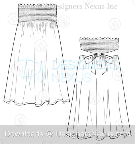 Free Fashion Downloads Illustrator Dress Flat Sketches