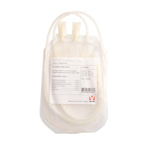 Medray Buy KRUUSE CPDA Bag For Blood Collection 500 Ml 1 6 X 40 Mm