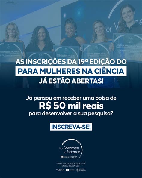 Inscri Es Abertas Para A Edi O Do Programa Para Mulheres Na