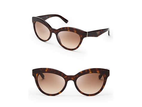 Prada Heritage Cat Eye Sunglasses In Brown Lyst