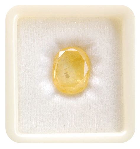 Sarvni Gems Ratti Yellow Sapphire Stone Unheated Untreated Natural