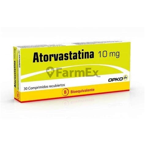 Atorvastatina 10 Mg X 30 Comprimidos