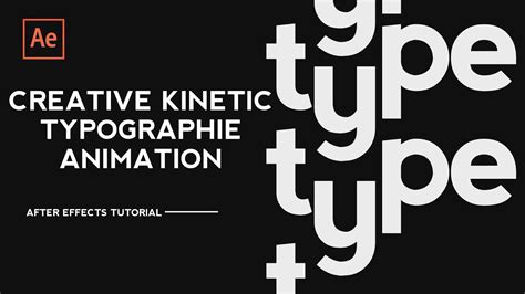 Creative Kinetic Typography Animation In After Effects After Effects