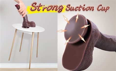 Amazon Realistic Brown Dildo Feels Like Skin In Silicone Dildos With Strong Suction