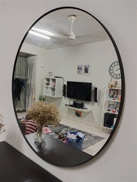 Cermin Bulat IKEA Furniture Home Living Home Decor Mirrors On