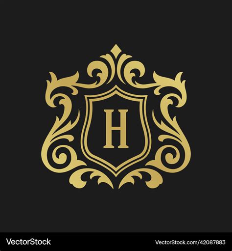 Luxury Monogram Logo Template Object Royalty Free Vector