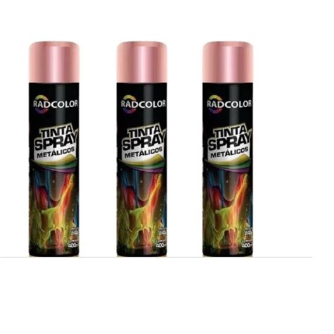 Tinta Spray Radcolor Rose Gold Ml Shopee Brasil