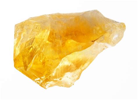 Cristal Geological De Quartzo Natural Amarelo Citrino Imagem De Stock