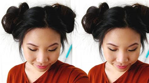 Easy Two Messy Side Buns Hairstyle Tutorial Sheri Nguyen Youtube