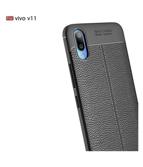 Vivo V11 Pro Shock Proof Case Shopyholik Black Plain Back Covers