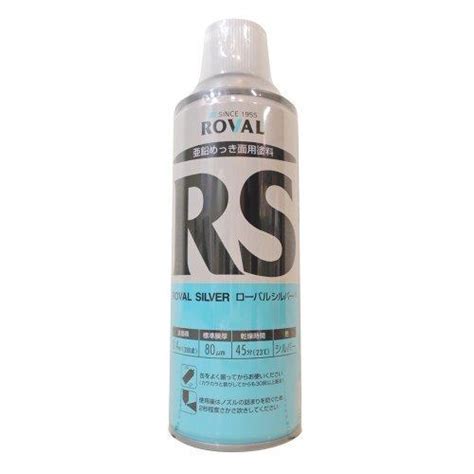 Roval 常温亜鉛メッキ塗料 ローバルスプレー R 300ml 300ml グレー And シルバージンクリッチ スプレーシルバーrs