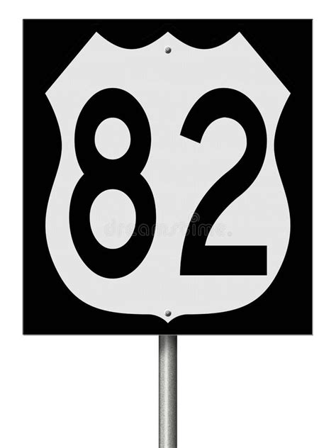 Highway Sign For Route 82 Stock Illustration Illustration Of Number