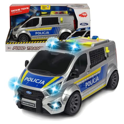 Simba Dickie Toys SOS Ford Transit 28 cm Radiowóz Policyjny Pojazdy