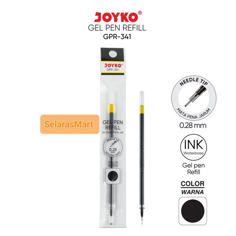 Jual JOYKO GEL PEN REFILL ISI ULANG PULPEN GPR 341 HITAM PCS