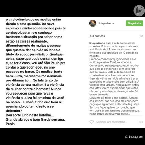 L Rio Parisotto Acusou Luiza Brunet De Agress O Dez Pontos No