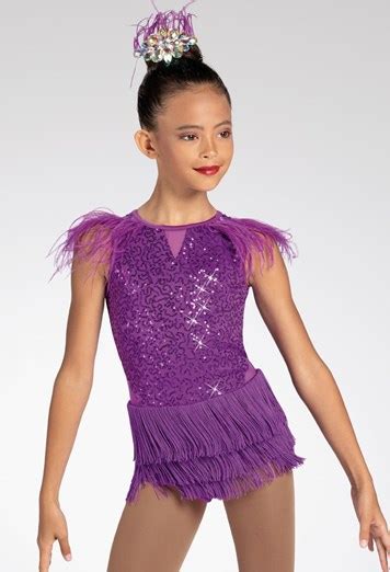 Feather Sequin And Fringe Dress Weissman® Fringe Dance Dress Dance Dresses Dance Costumes