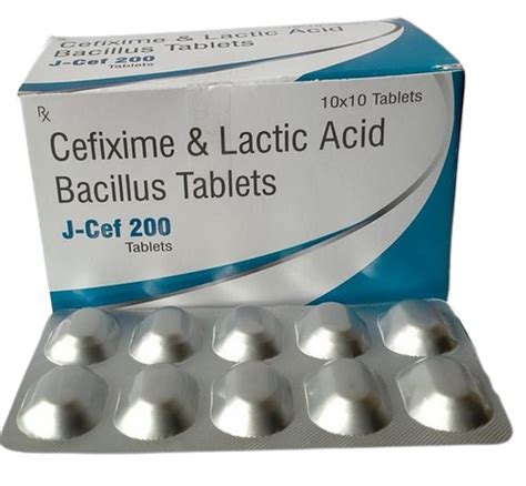 Cefixime Lactic Acid Bacillus Tablets 200mg At Rs 1380 Box In Baddi