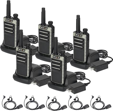 Amazon Retevis Rb Fast Charging Walkie Talkies With Earpiece