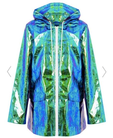 Stylish Holographic Raincoats For Women And Men Ridiculously Shiny