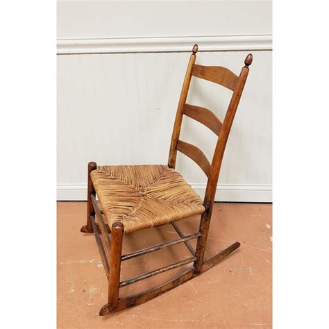 19th Century Early American Shaker Farmhouse Style Maple Rocking Chair