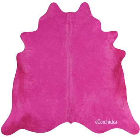 Pink Dyed Cowhide Rug From Ecowhides®