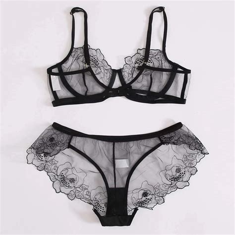 Sexy Transparent Lingerie Suit Erotic Mesh Underwear For Female Sexy