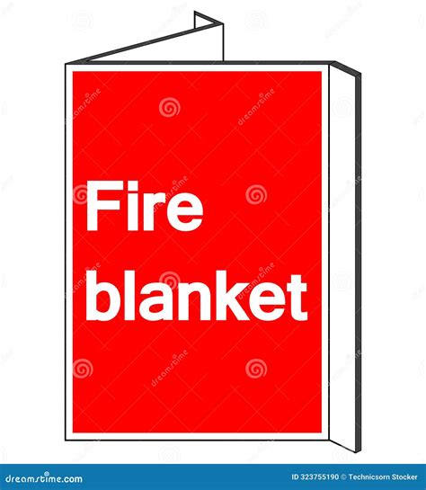 Fire Blanket Symbol Sign Vector Illustration Isolate On White