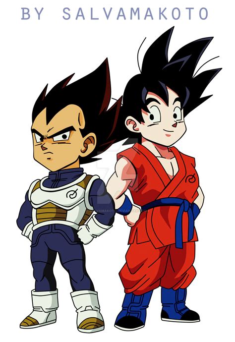 Vegeta and Goku by salvamakoto on DeviantArt