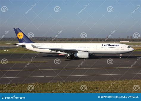 Lufthansa Airbus A Editorial Photography Image Of A