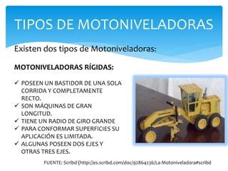 Maquinaria Moto Niveladora PPT