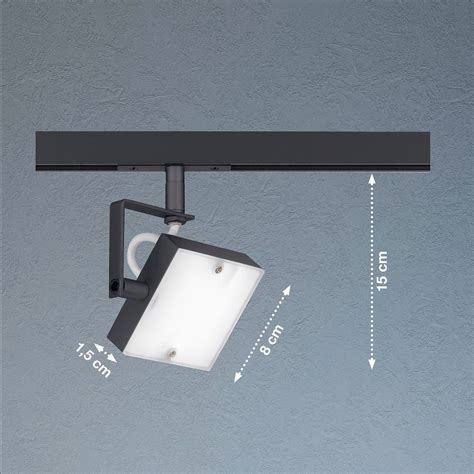 Fischer M6 HV Track 6 No 70476 Spotkopf 1 Flammig LED Schwarz 2700K