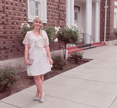 White Ruffled Summer Dress Lizzie In Lace